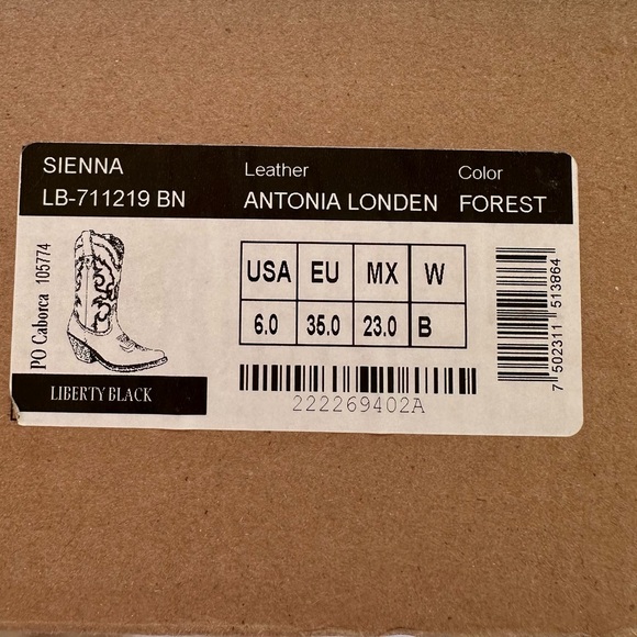 Liberty Black Sienna Londen Forest Cowboy Boots - Picture 11 of 11